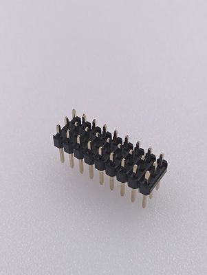 Brass Gold Plated PCB Pin Header Connector 2.54mm Pitch 3x9 P Straight