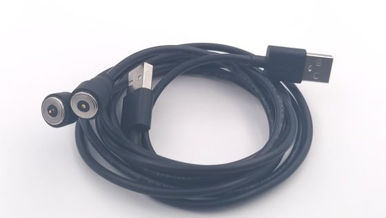 Male Female Magnetic Pogo Connector With USB End For Vehicle Charging
