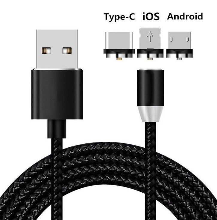 Mobile Magnetic Charging Cable And Connector For Iphone And Android
